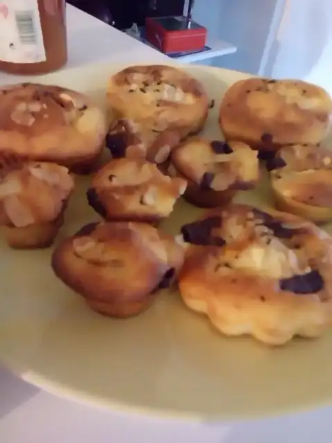 muffins aux pommes et pépites de chocolat