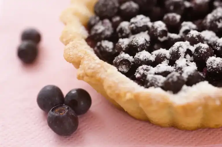 Tarte aux myrtilles et spéculoos