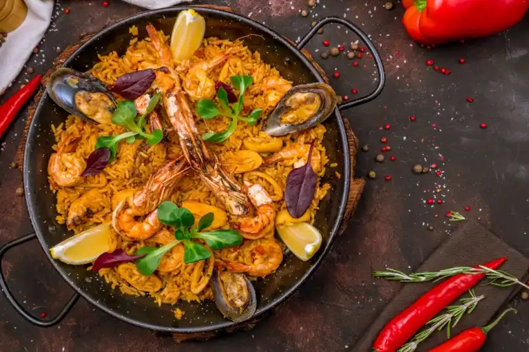 Paëlla de fruits de mer, chorizo et poulet au Monsieur Cuisine