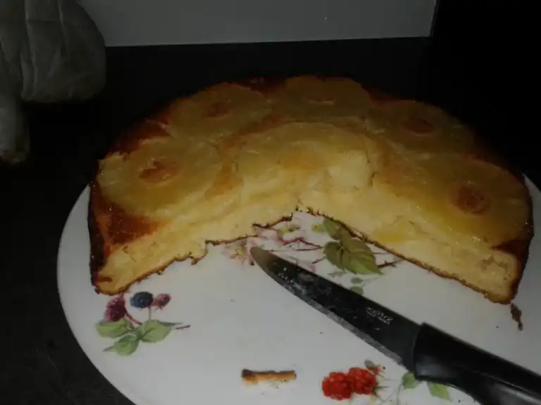 Gâteau léger et rapide à l'ananas
