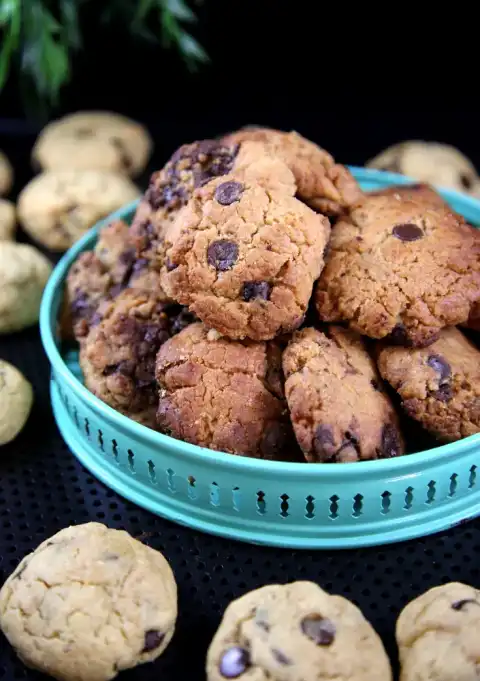 Cookies pépites chocolat & beurre de cacahuètes de Mrs Gourmandise
