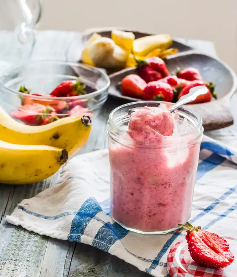 Sorbet fraise-banane