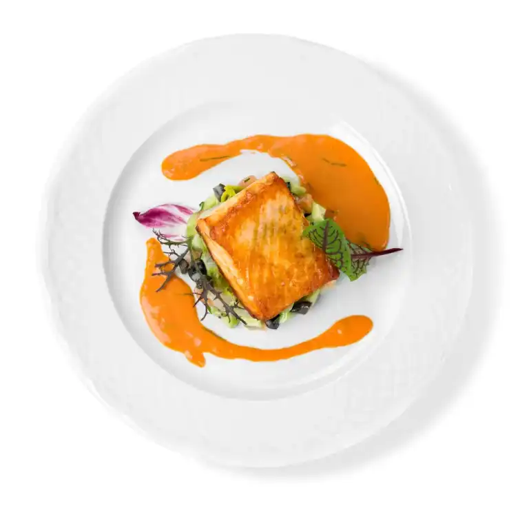 Pavé de saumon safrané