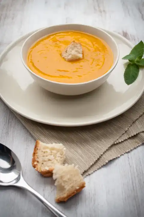 Soupe de potimarron à l'asiatique