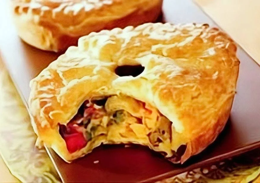 Tourte des 4 P (poireaux et 3 poivrons)