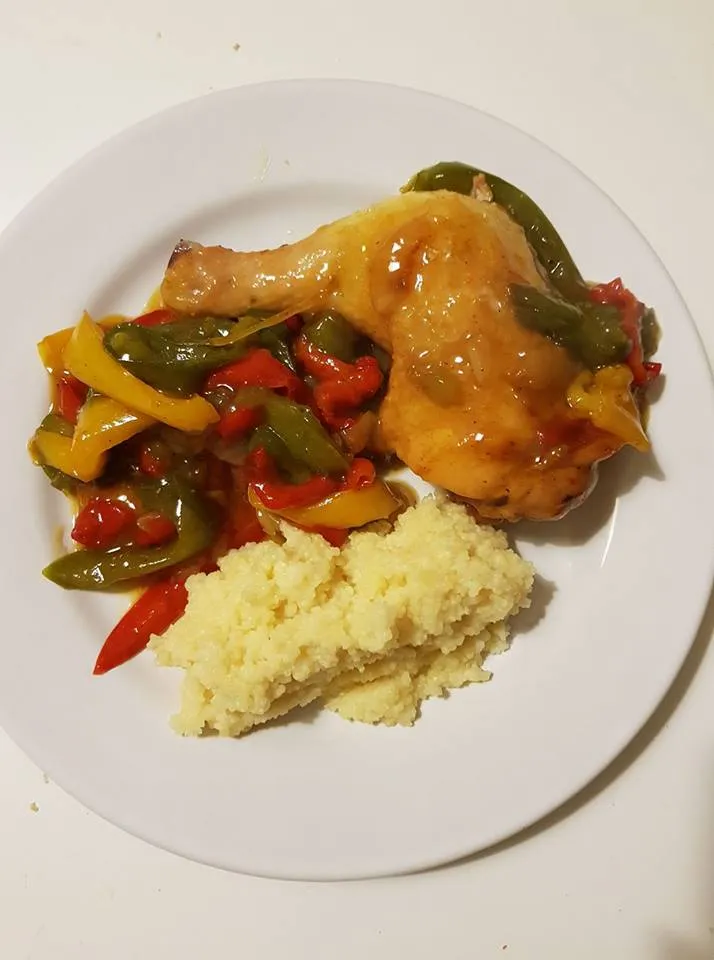 Poulet aux poivrons façon tajine