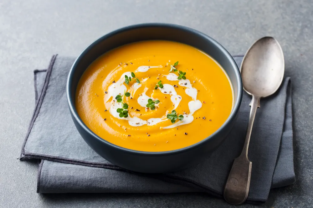 Velouté de butternut à la cannelle au Thermomix