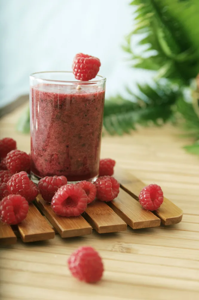 Smoothie framboise citron kiwi