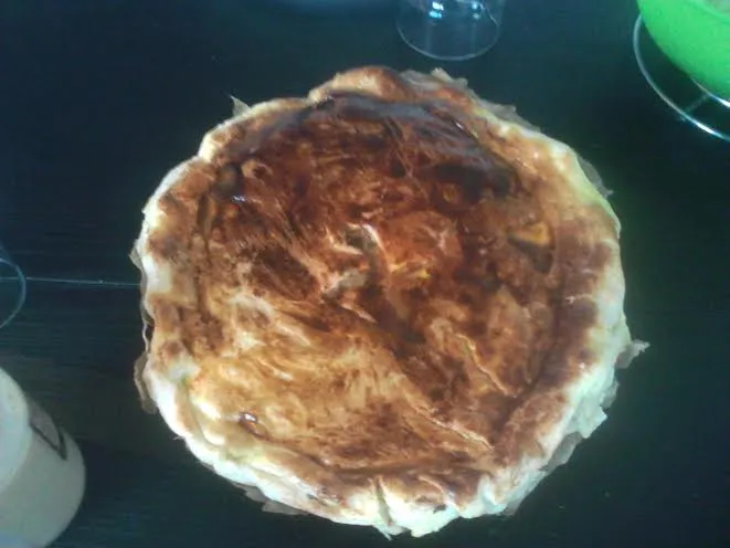 Tourte au colin et aux champignons