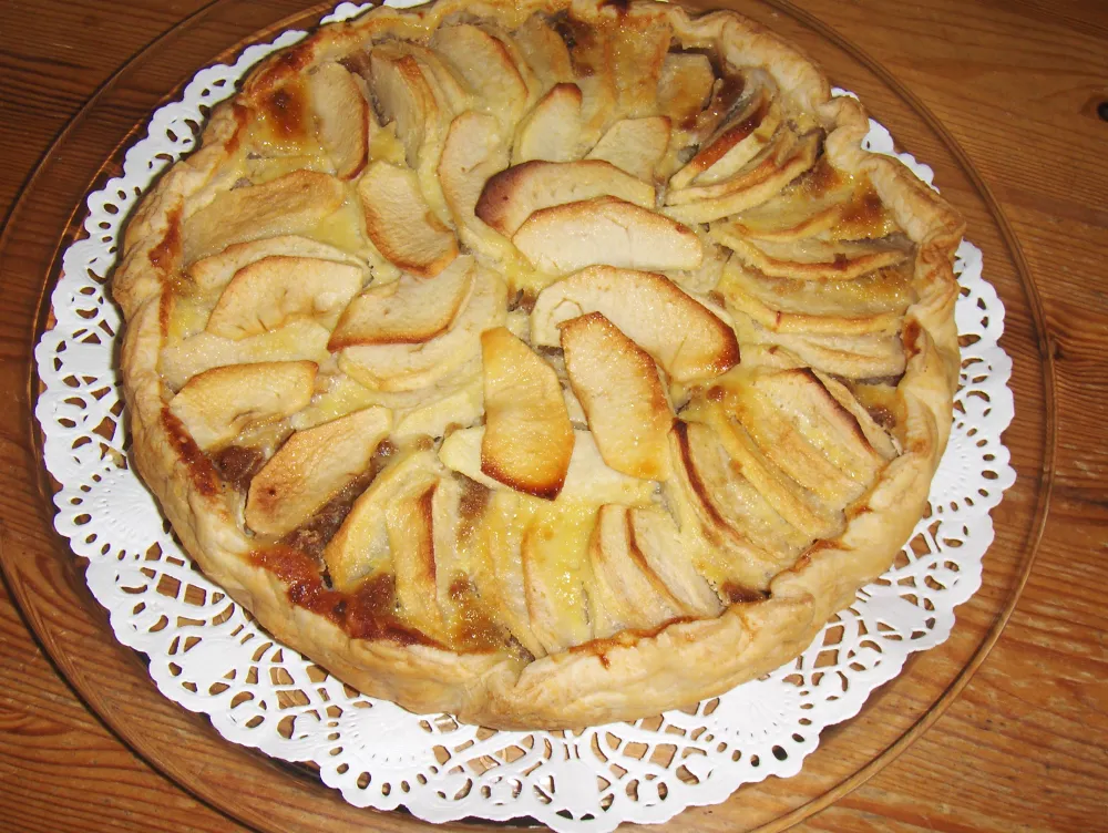 tarte aux pommes et aux speculoos