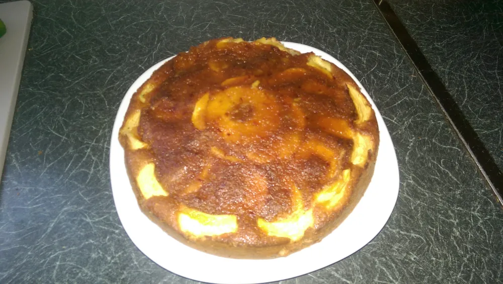 Gâteau aux pommes et à la compote