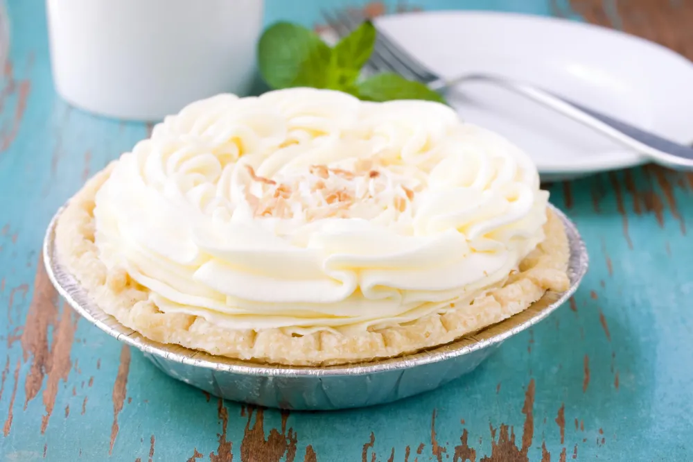 Tarte à la crème à la noix de coco