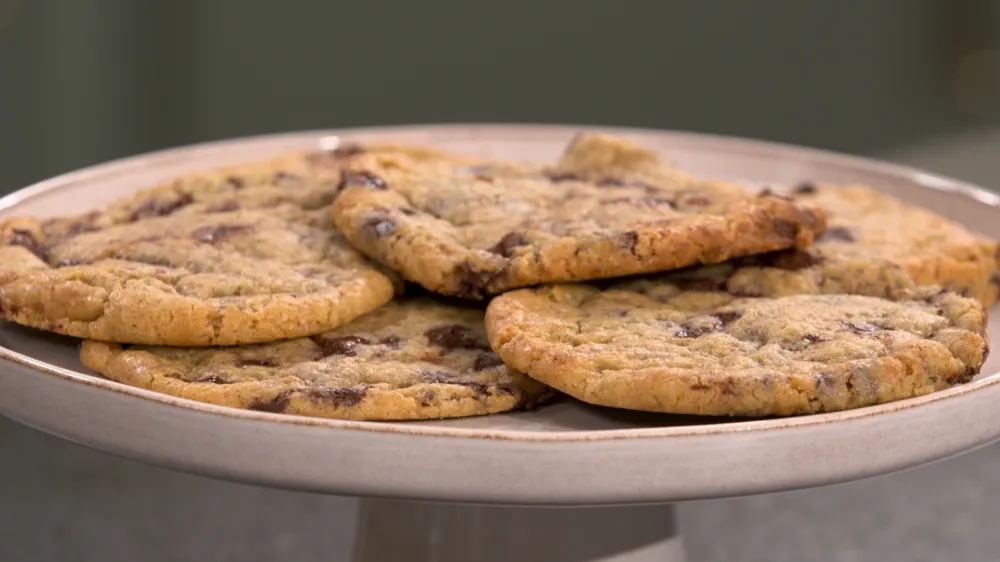 Cookies au coeur coulant choco-noisette par Laurent Mariotte