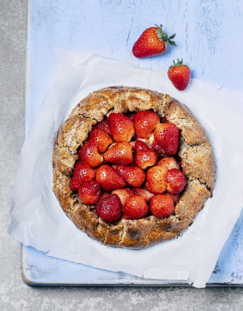 Tarte rustique aux fraises