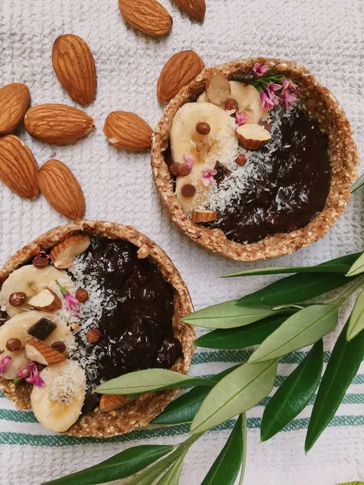 Tartelettes sans sucre banane chocolat