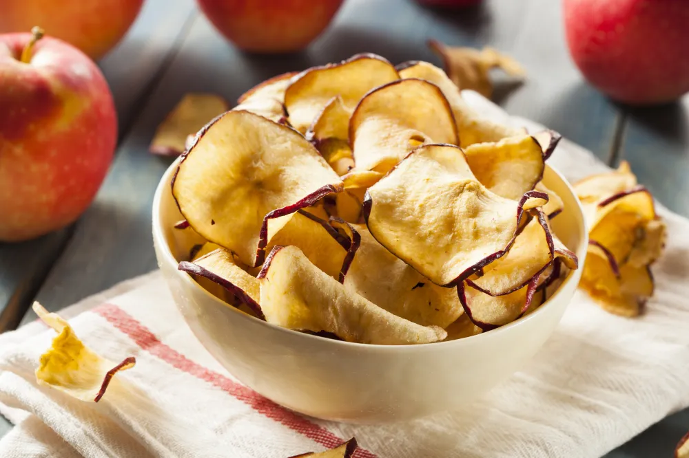 Chips de pommes acidulées