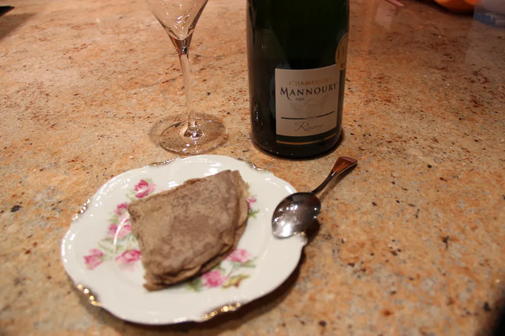 Crêpes au champagne