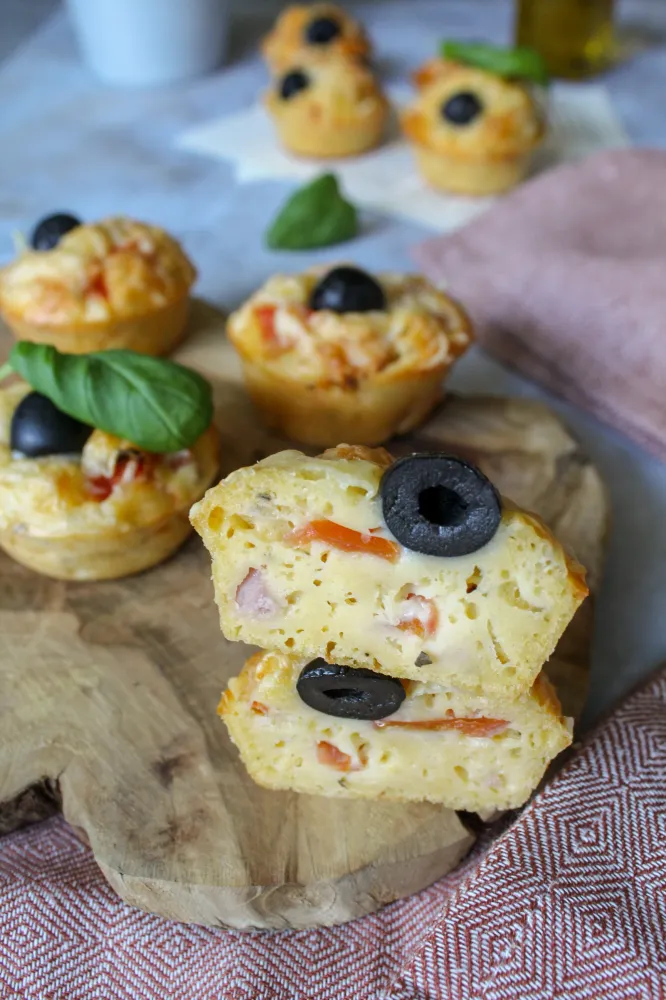 Muffins pizzas faciles