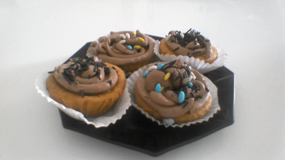 Cupcakes avec crème au chocolat