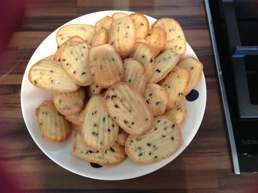 Madeleines à lorange et au chocolat