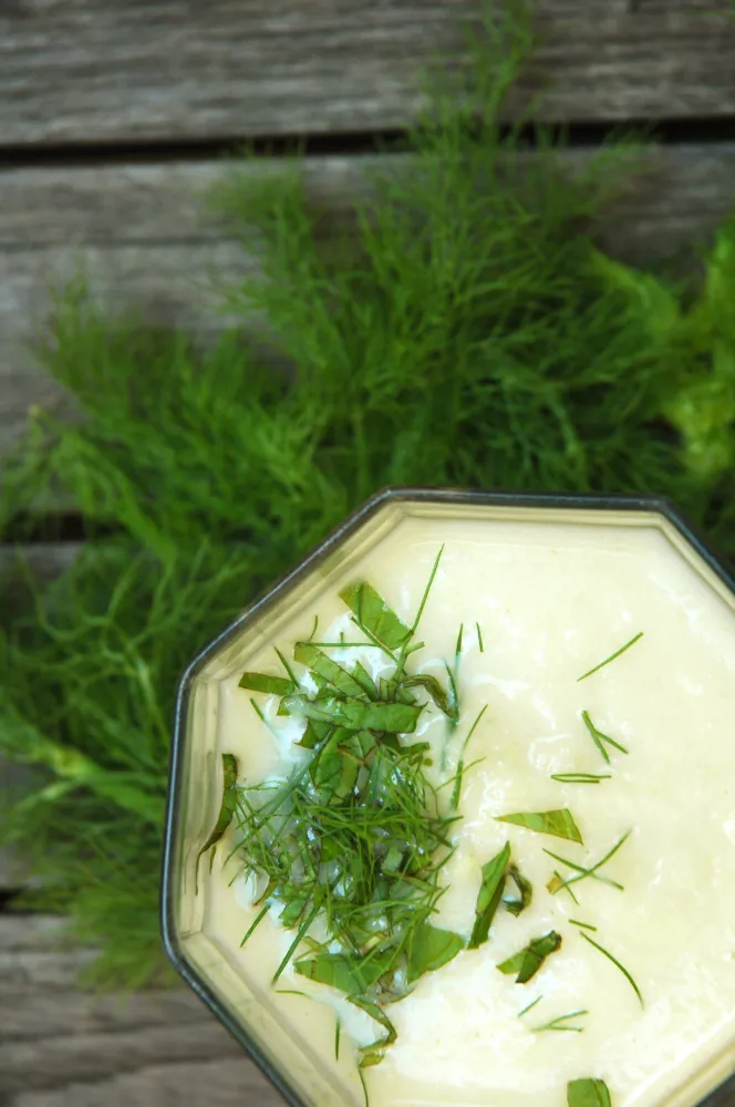 POTAGE GLACÉ AU FENOUIL