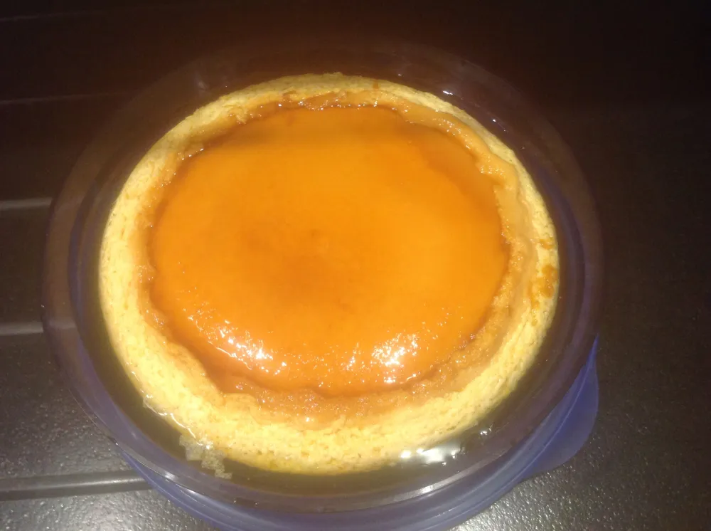 Flan aux oeufs au zeste dorange