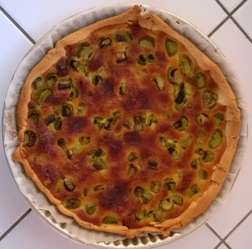 Tarte à la rhubarbe façon grand-mère