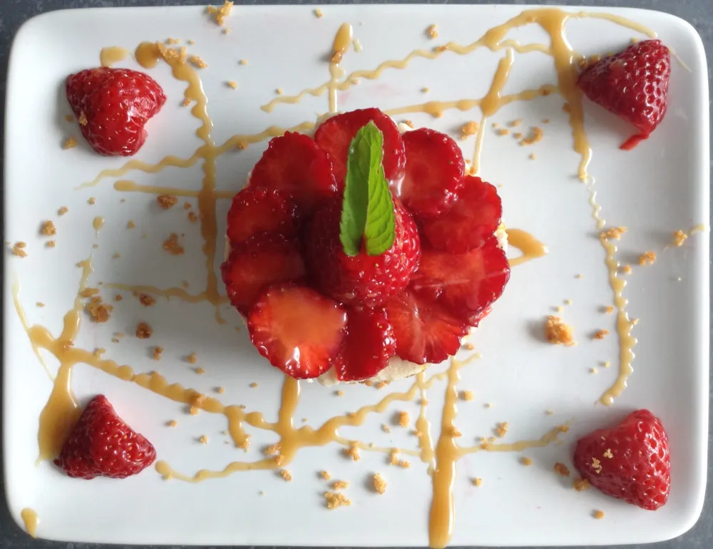 Sablé gourmand aux fraises