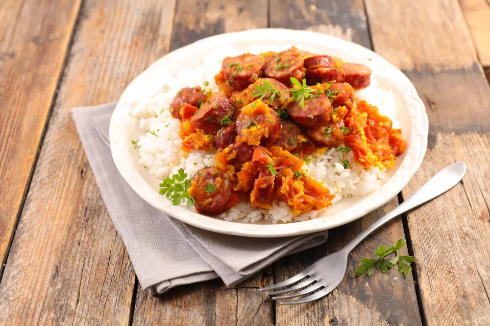 Rougail saucisse au Cookeo