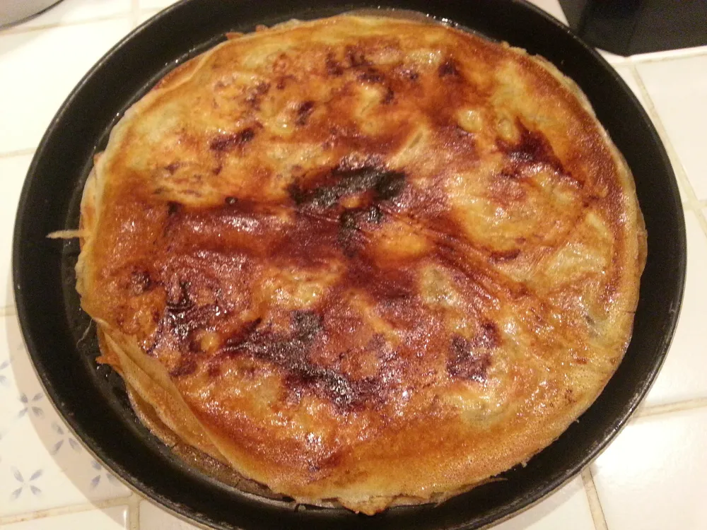 Pastilla végétarienne aux aubergines, brebis et miel