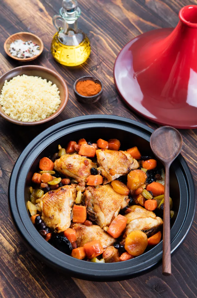 Tajine de poulet à la marocaine au Companion