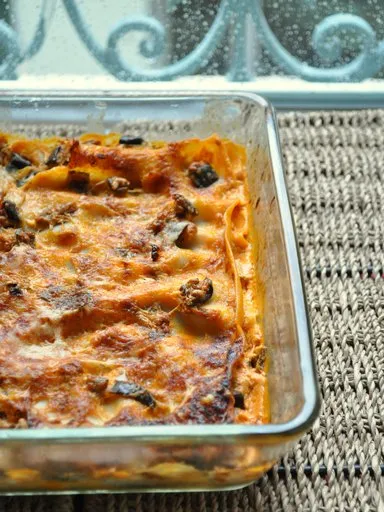 Lasagnes aux aubergines légères express