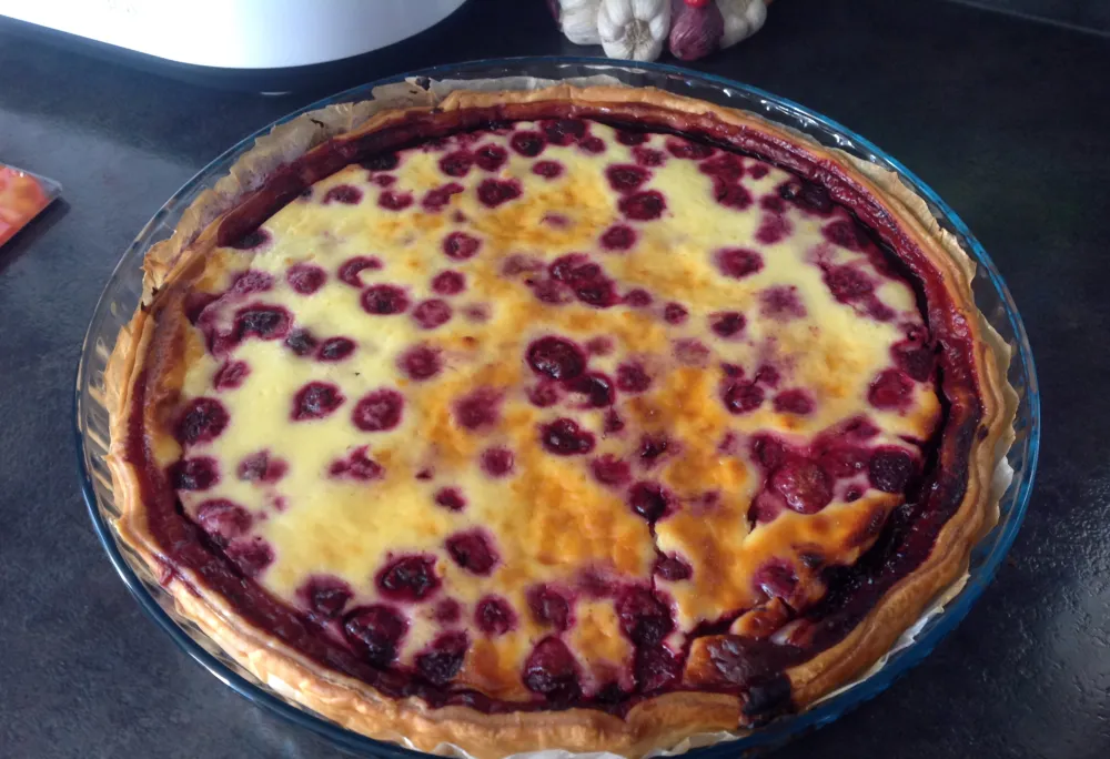 Tarte au fromage blanc fruitée