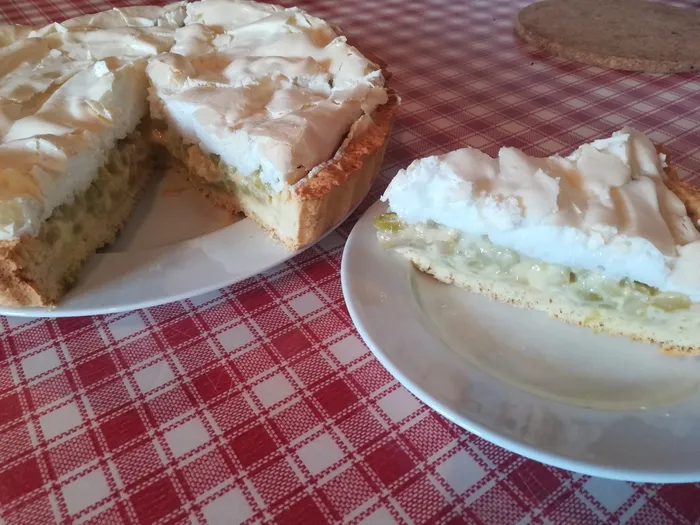 Tarte rhubarbe meringuée à lalsacienne