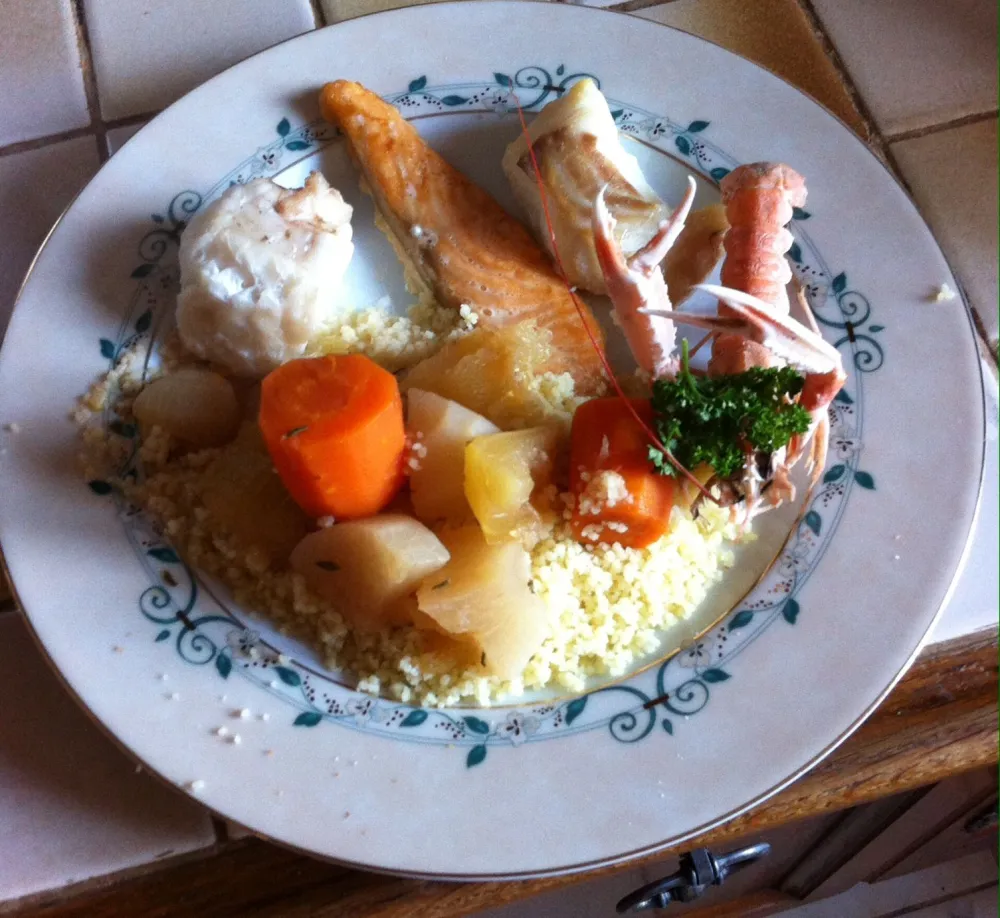 Couscous poissons et crustacés