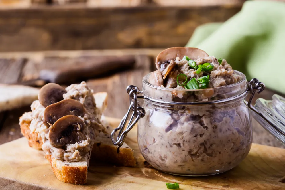 Terrine de champignons vegan