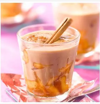 Verrine de pommes à la crème de spéculoos