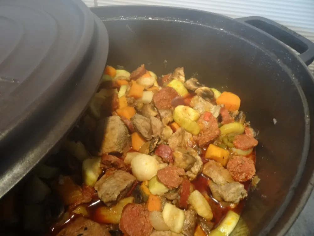 Tajine de veau au chorizo