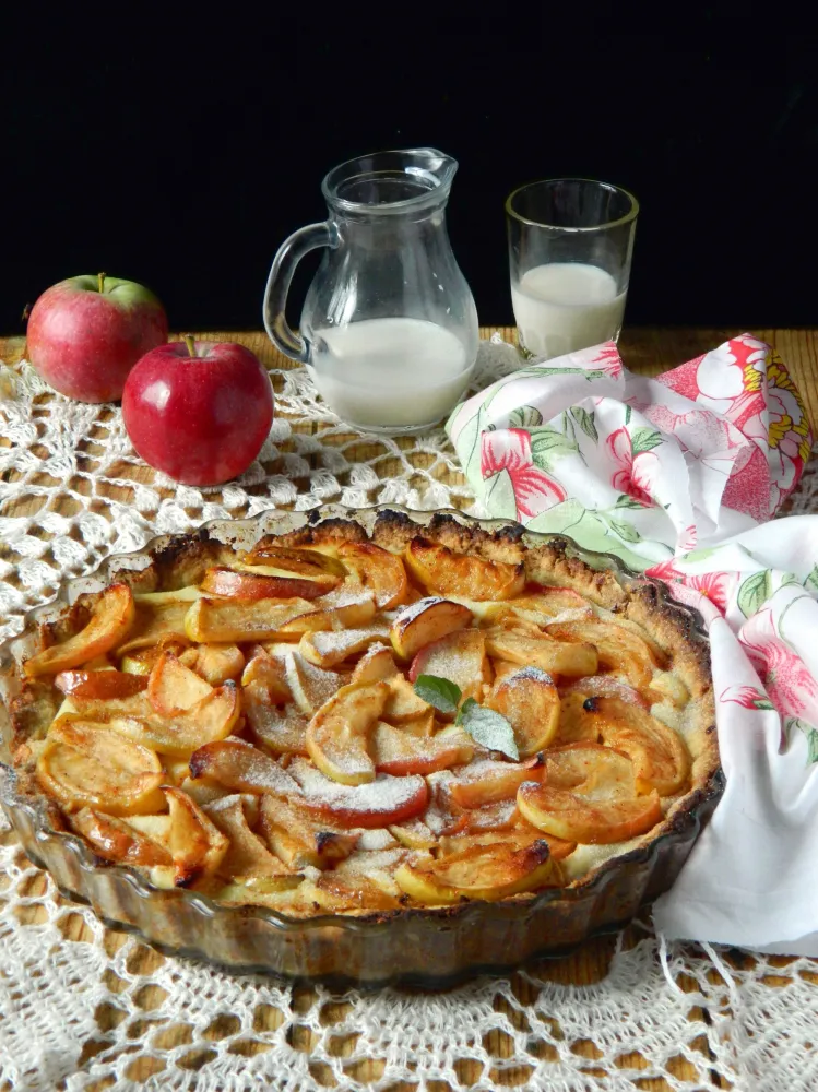 Tarte aux pommes rustique