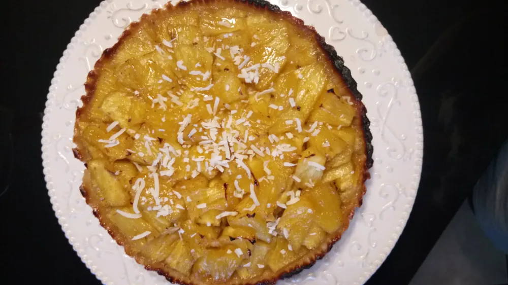 Tarte à lananas et à la crème de coco