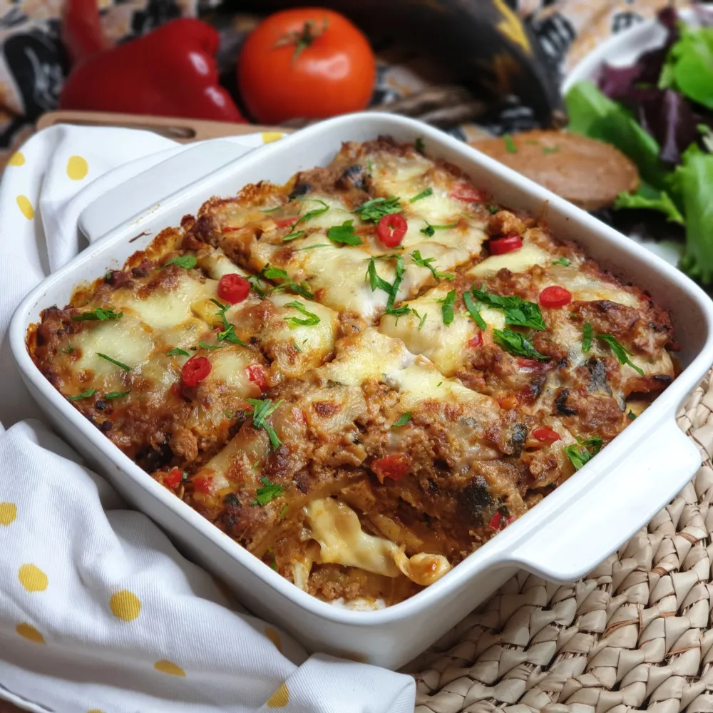 Lasagnes de bananes plantain