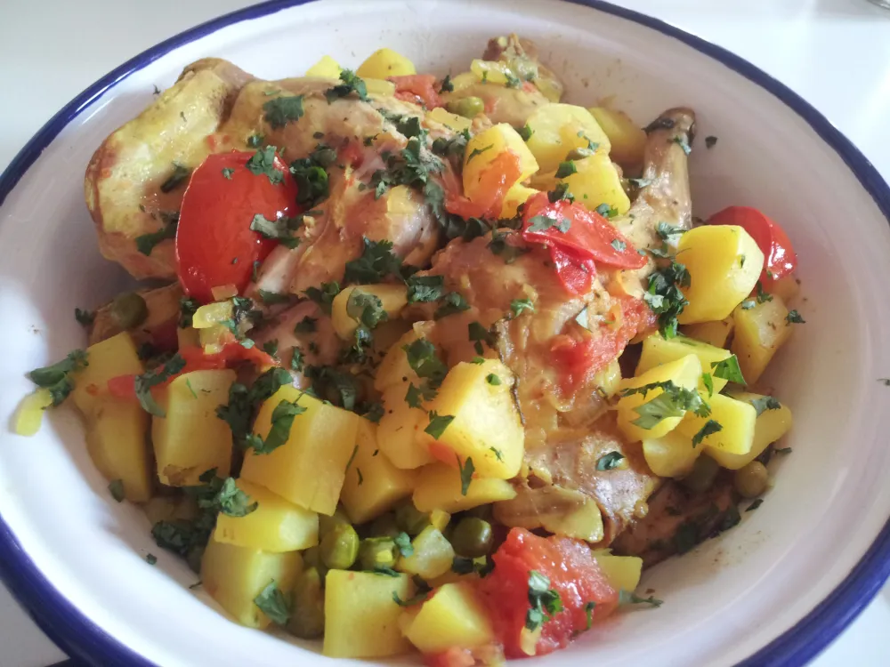 Tajine de lapin aux petits légumes