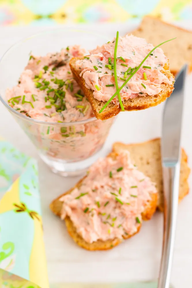 Rillettes faciles aux deux saumons