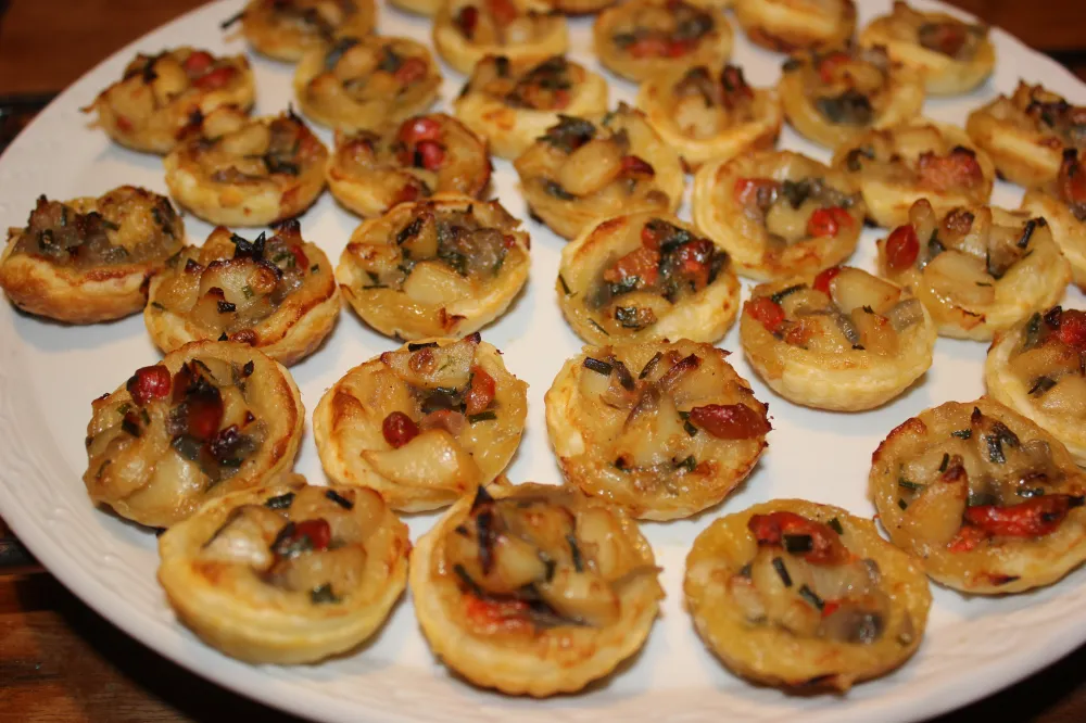 Mini-tartelettes apéritives aux noix de pétoncles