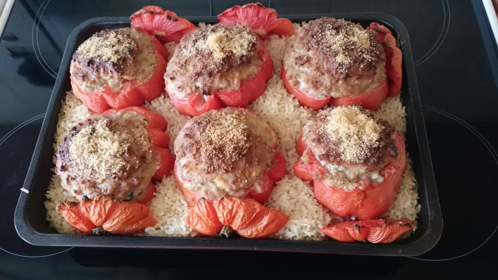 Tomates farcies au veau