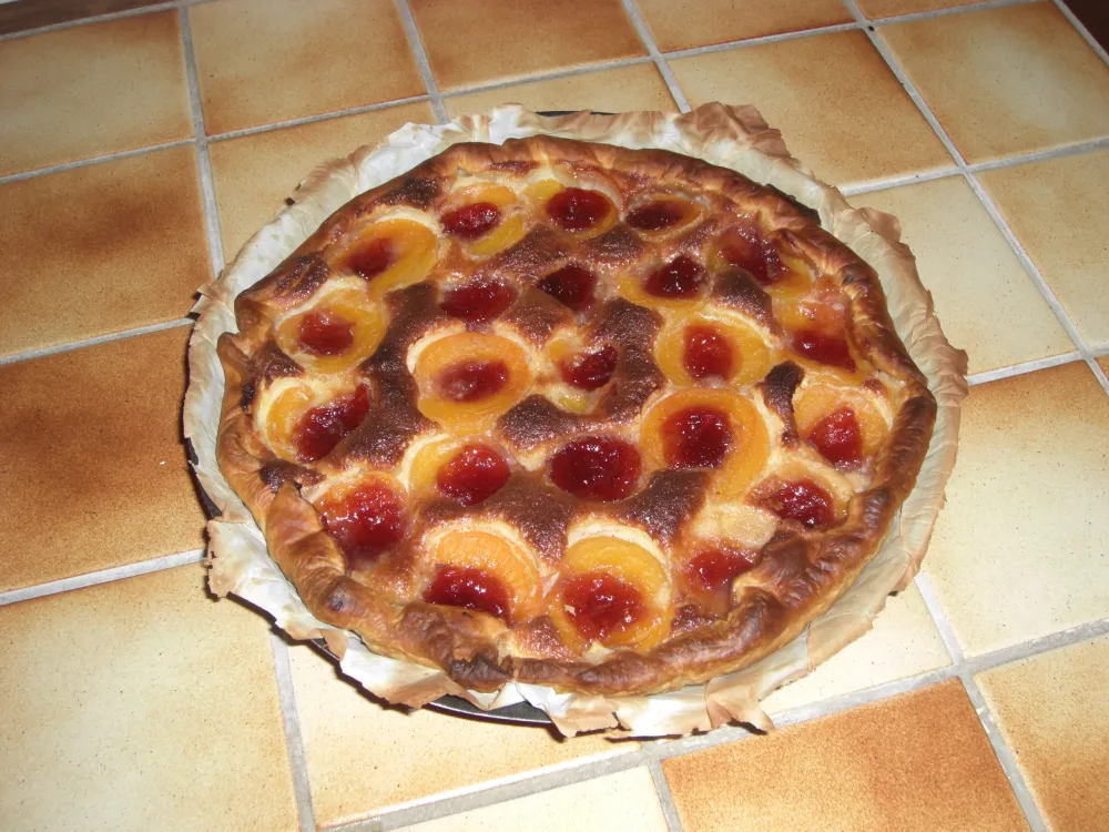 Tarte à labricot et gelée de groseilles