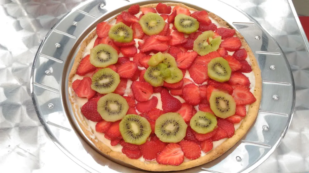 Tarte Mousseline Fraises Kiwis