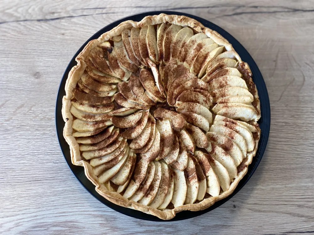 Tarte aux pommes sans sucres ajoutés