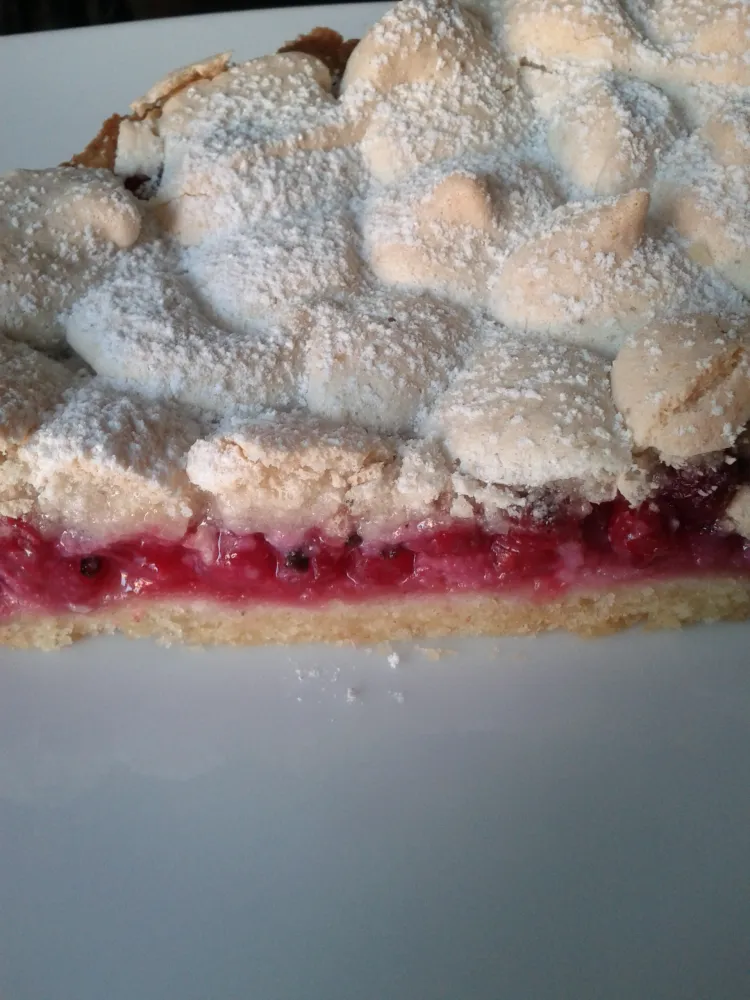 Tarte aux groseilles meringuée à lalsacienne