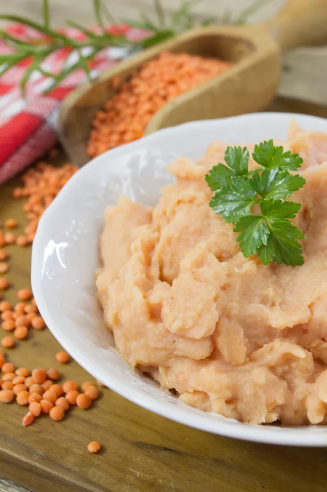 Dip de lentilles corail au Cookeo